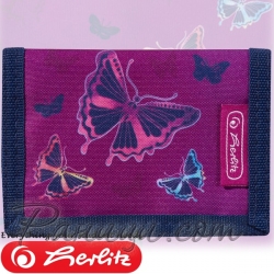 2019 Herlitz Loop Girls Малко портмоне Glitter Butterfly 50021369 2019 Herlitz Loop Girls Малко портмоне Glitter Butterfly 50021369