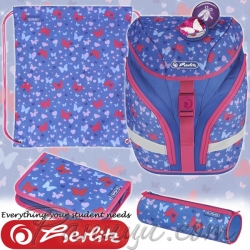 2021 Herlitz SoftFlex Plus Ергономична раница с аксесоари Butterfly 50032631 2021 Herlitz SoftFlex Plus Ергономична раница с аксесоари Butterfly 50032631