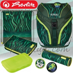2022 Herlitz SoftLight Plus Ергономична раница с аксесоари Jungle 50037605 2022 Herlitz SoftLight Plus Ергономична раница с аксесоари Jungle 50037605