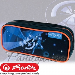 2022 Herlitz Mix Boys Празен мек несесер с 2 ципа Galaxy Game 50038473