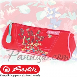 2022 Herlitz Girls Триъгълен несесер с 1 цип Vintage Love 50038824 2022 Herlitz Girls Триъгълен несесер с 1 цип Vintage Love 50038824