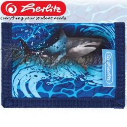 2023 Herlitz Boys Малко портмоне Blue Shark 50043460