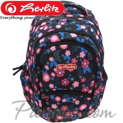 2023 Herlitz Zipper Pro Ученическа раница Flowers 9492230 2023 Herlitz Zipper Pro Ученическа раница Flowers 9492230