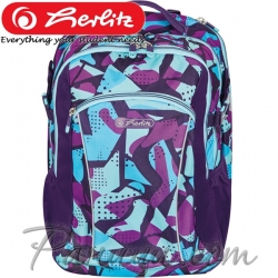 2023 Ученическа ергономична раница Herlitz Ultimate Camo Purple 50043033