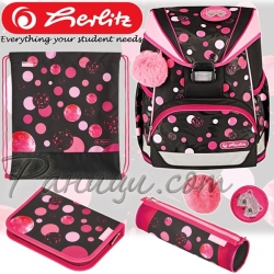 2023 Herlitz UltraLight Plus Ученическа раница с аксесоари Cats & Dots 5004321 2023 Herlitz UltraLight Plus Ученическа раница с аксесоари Cats & Dots 5004321