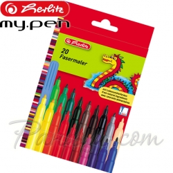 *Herlitz Флумастери 20 цвята *Herlitz Флумастери 20 цвята