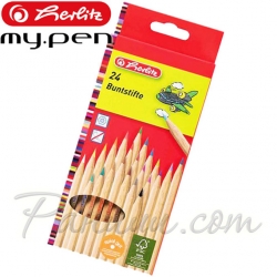 *Herlitz Цветни моливи Natur 24 цвята *Herlitz Цветни моливи Natur 24 цвята