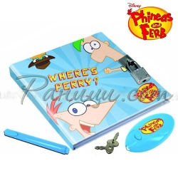 Disney Phineas and Ferb Таен дневник с катинар 03340 Disney Phineas and Ferb Таен дневник с катинар 03340