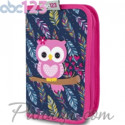 ABC123 Пълен несесер с един цип Owl 678864 ABC123 Пълен несесер с един цип Owl 678864