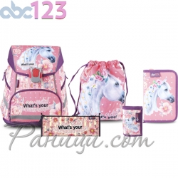 ABC123 Ученическа раница с аксесоари 5в1 Horse 831273 ABC123 Ученическа раница с аксесоари 5в1 Horse 831273