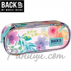 BackUP A Ученически объл несесер с 1 цип Flowers 82520 BackUP A Ученически объл несесер с 1 цип Flowers 82520