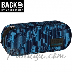 BackUP A Ученически объл несесер с 1 цип City 88294