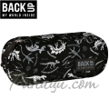 BackUP A Ученически объл несесер с 1 цип Black Dinosaurs 88355 BackUP A Ученически объл несесер с 1 цип Black Dinosaurs 88355