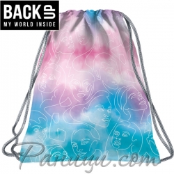 BackUP A Спортна торба Pastel Face 88379 BackUP A Спортна торба Pastel Face 88379