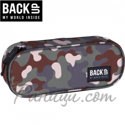 BackUP A Ученически объл несесер с 1 цип Camouflage 88652