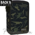 BackUP EW Ученически пълен несесер с 3 ципа Dinosaurs 88829
