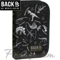 BackUP SW Ученически пълен несесер с 1 цип Black Dinosaurs 88928