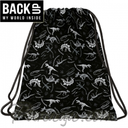 BackUP A Спортна торба Black Dinosaurs 89659