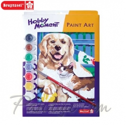 Bruynzeel Рисуване по номера Куче и Коте Hobby moment Bruynzeel Рисуване по номера Куче и Коте Hobby moment