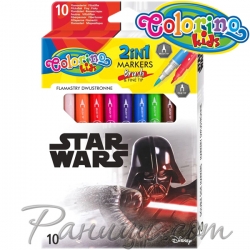 Colorino Kids Двувърхи флумастри 10 цвята Star Wars 89502 Colorino Kids Двувърхи флумастри 10 цвята Star Wars 89502