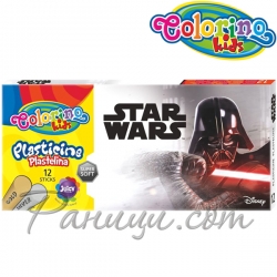Colorino Kids Пластелин 12 цвята Star Wars 89496 Colorino Kids Пластелин 12 цвята Star Wars 89496