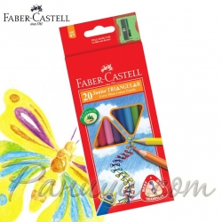 FABER CASTELL 20 Цветни молива и острилка JUNIOR GRIP FABER CASTELL 20 Цветни молива и острилка JUNIOR GRIP