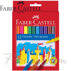 Faber Castell Комплект флумастери 12 цвята Faber Castell Комплект флумастери 12 цвята