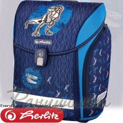 *Herlitz MIDI Ергономична раница Blue Dino *Herlitz MIDI Ергономична раница Blue Dino