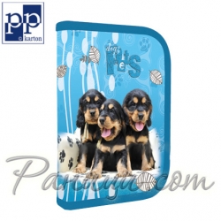Karton PP DOG Ученически несесер пълен Blue