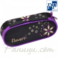 2015 Flowers Karton P+P Объл ученически несесер 3-074