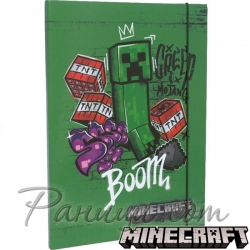 Minecraft Папка с ластик Creeper Green 65800_green Minecraft Папка с ластик Creeper Green 65800_green