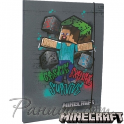 Minecraft Папка с ластик Steve 65800_gray