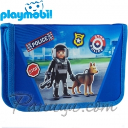 Playmobil Ученически празен несесер с един цип Police 503020011