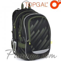 2023 Topgal Chilli Ергономична ученическа раница CODA 23017 Black Lines